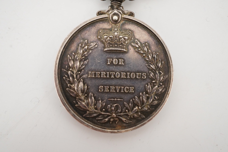 A George V Meritorious Service Medal (MSM), awarded to WR-264635 C.O.M. SJT. A.W. Beck. R.E. Condition - fair.